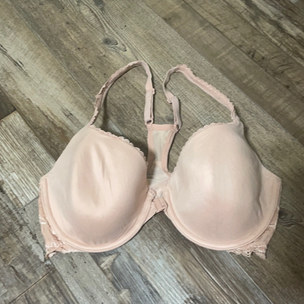 Victoria Secret Razor Back Nude Bra 34DD